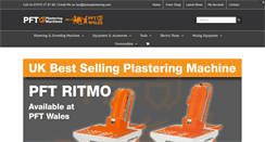 Desktop Screenshot of pftplasteringmachines.com